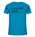Copyright- Kopéier richteg - Kids Organic Shirt