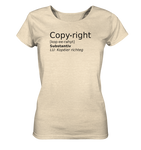 Copyright- Kopéier richteg - BIO Fraenshirt