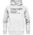 Copyright- Kopéier richteg - Organic Basic Hoodie