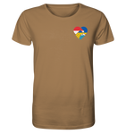 Lëtzebuerg an Ukraine Häerz Roud Wäiss Blo - BIO Unisex T-Shirt